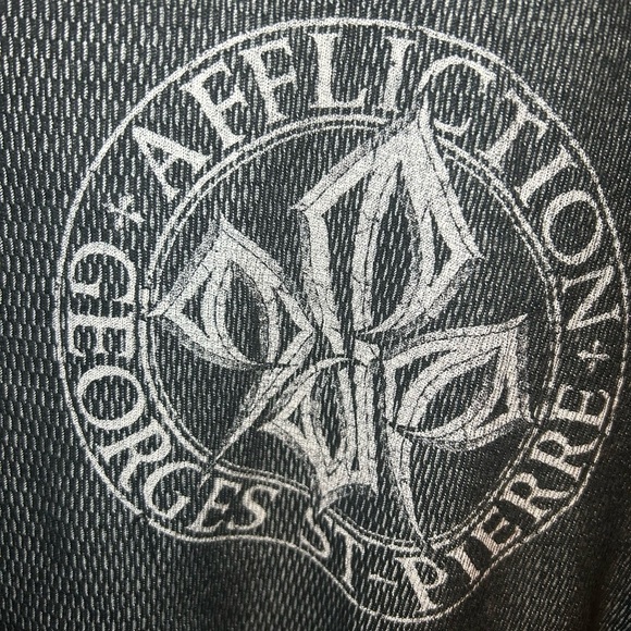 Rare Affliction George St-Peirre Reversible vintage thermal - Picture 11 of 16